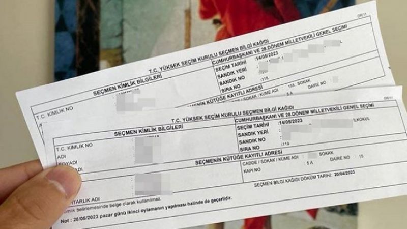 İkinci tur için seçmen kağıtları yeniden dağıtılacak !