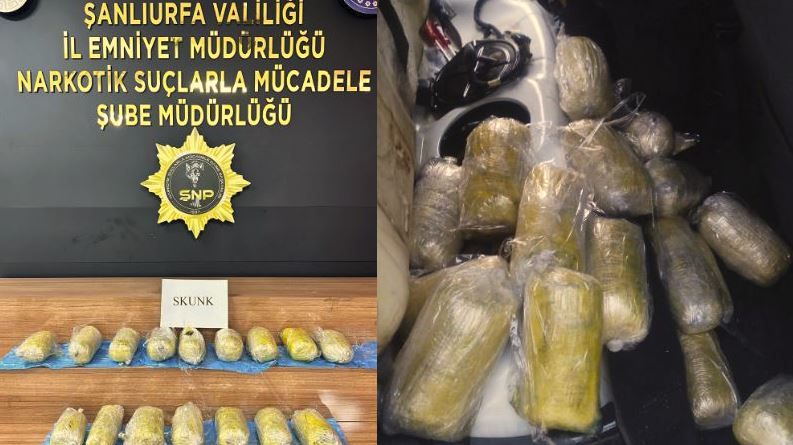 Urfa’da 11 kg sentetik uyuşturucu ele geçirildi