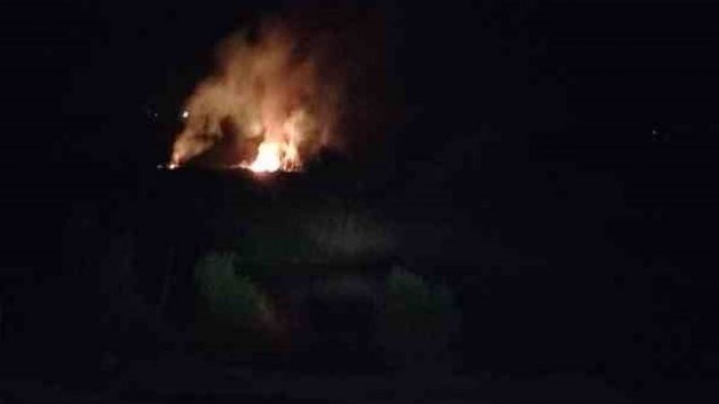 Sınır hattında yangın !