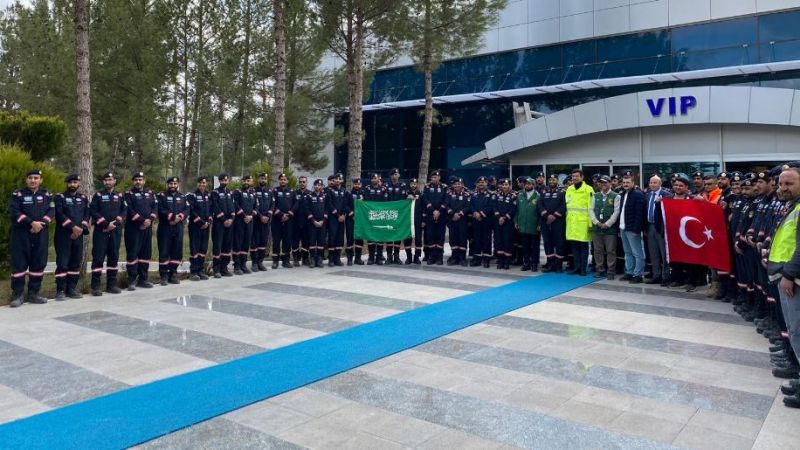 Suudi ekibi Urfa’dan uğurlandı