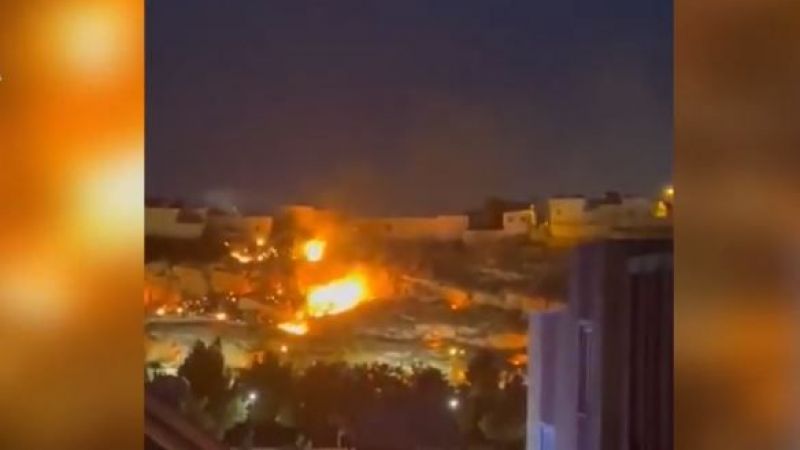 Tarihi Kızılkoyun Nekropolü’nde yangın