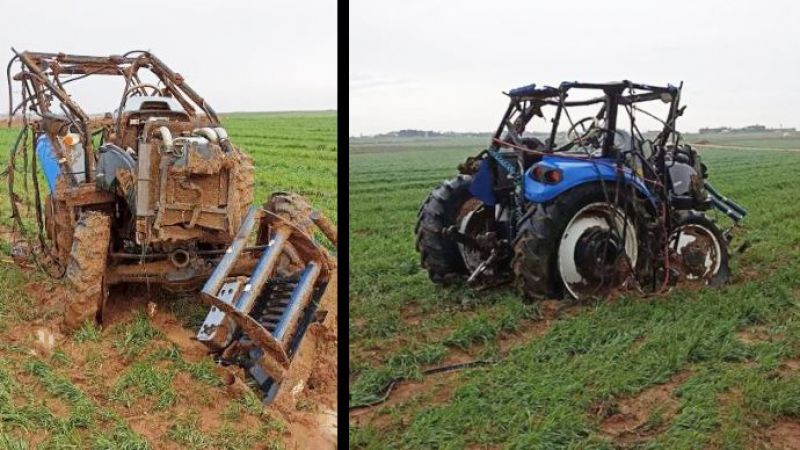 Yıldırım, traktörü ikiye ayırdı