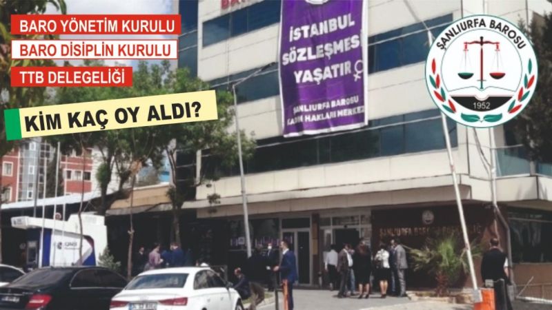 İşte Urfa Barosu seçimlerinin resmi sonuçları