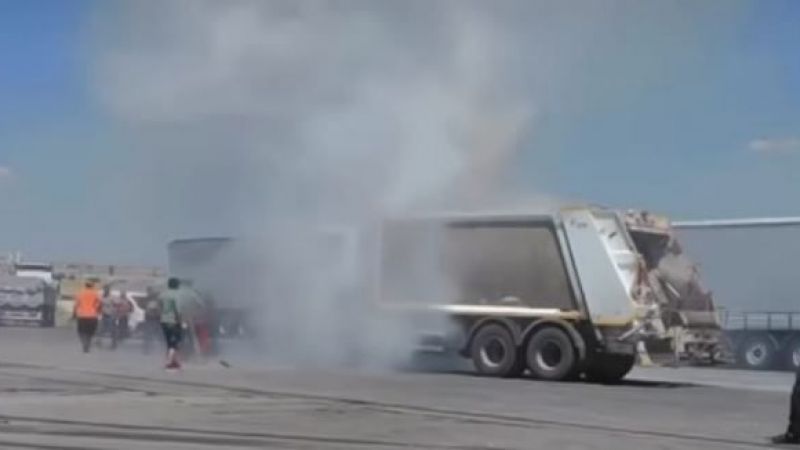 URFA’DA ÇÖP ARABASI YANDI