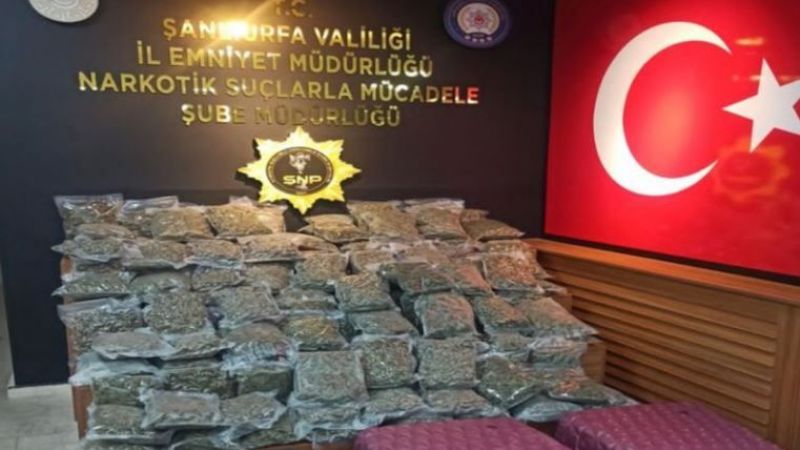 Urfa’da poşet poşet uyuşturucu ele geçirildi