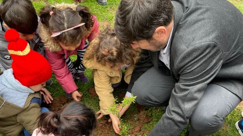 Orman haftasını fidan dikerek kutladılar