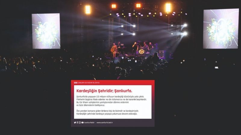 Büyükşehirden konser açıklaması: 'İtham sahipleri özür dilemeli'